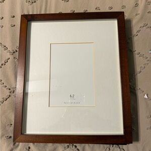 Pottery Barn Rich Brown Photo 8x10 Frame with 5x7 mat